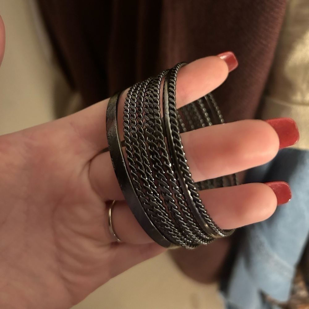 Funky Bangle Bracelet Stack - Picture 5 of 5